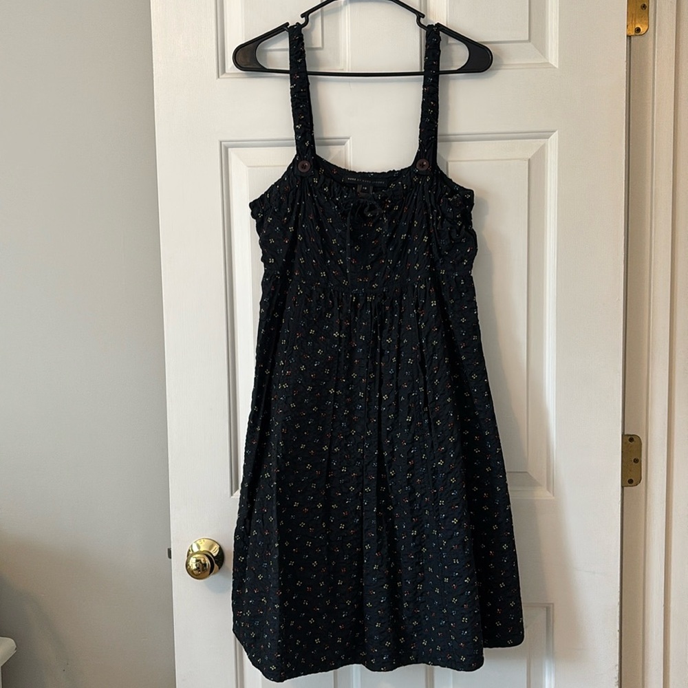 Marc By Marc Jacobs Black Dress with Multicolor Dots